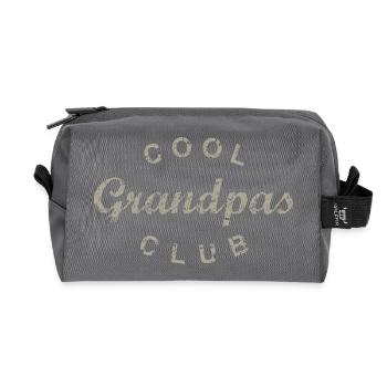 Club des grands-parents cool Anniversaire de grand-père Fête des pères - Trousse de toilette en tissu recyclé - anthracite - Devant