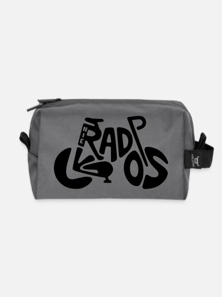 Fahrrad - Nie radlos - Recycelte Kulturtasche - Anthrazit