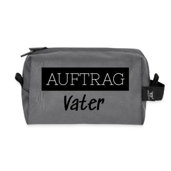 Commander Père Famille Cadeau Drôle - Trousse de toilette en tissu recyclé - anthracite - Devant