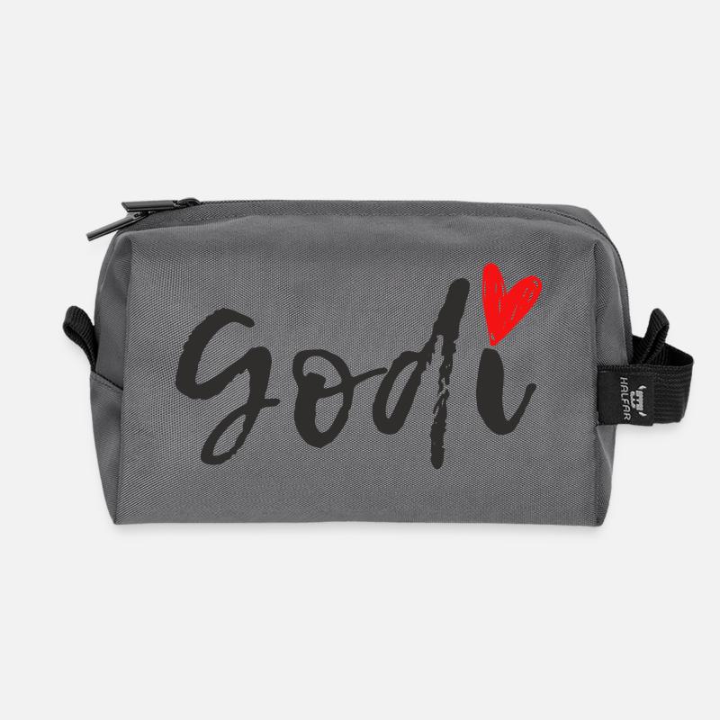 Godi - Recycelte Kulturtasche - Anthrazit