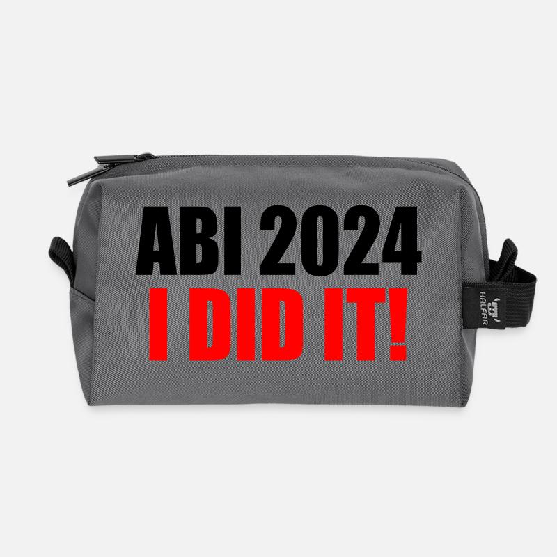 Abi 2024 - Recycelte Kulturtasche - Anthrazit