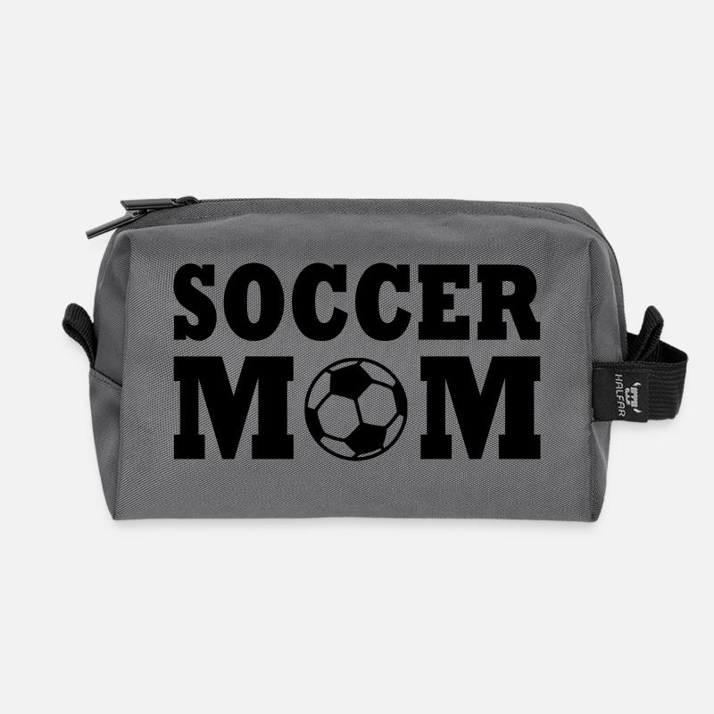 Soccer mom - Recycelte Kulturtasche - Anthrazit