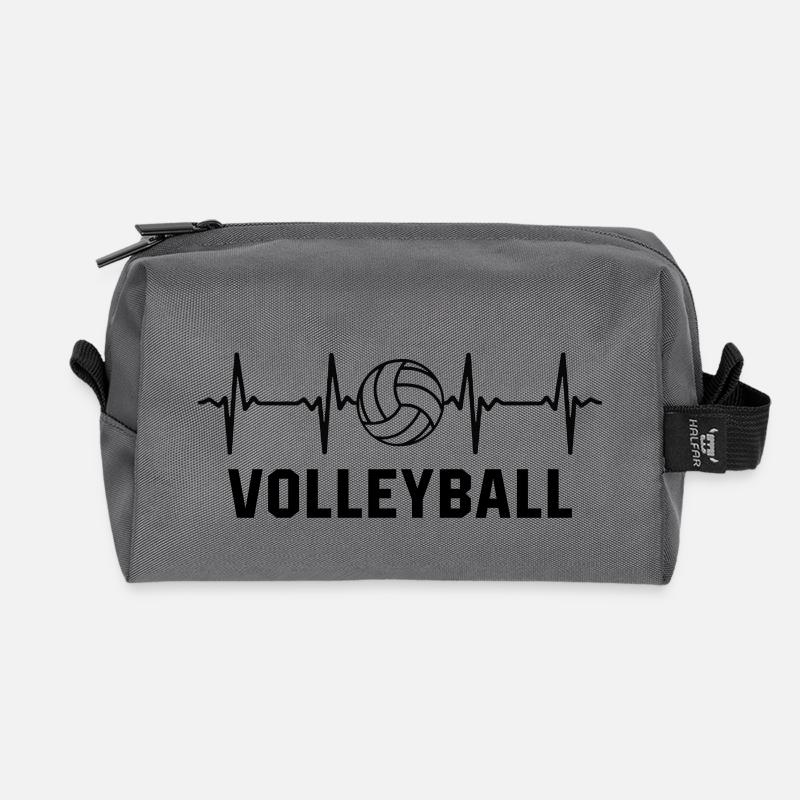Volleyball - Recycelte Kulturtasche - Anthrazit