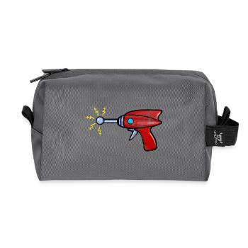 Ray Gun - Recycled Toiletry Zip Bag - anthracite - Front