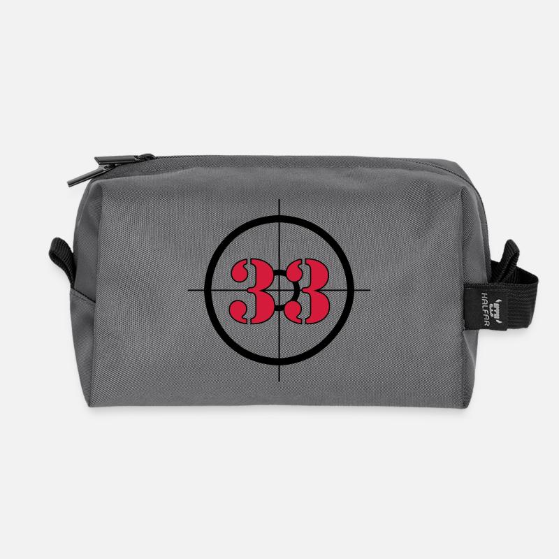 Représente : 33 (V) - Trousse de toilette en tissu recyclé - anthracite