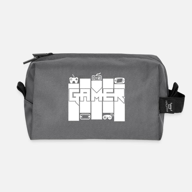Gamer - Gamer Passion - Recycelte Kulturtasche - Anthrazit