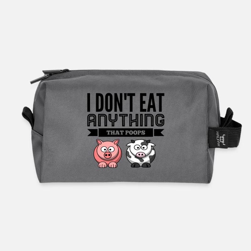 Vegan - Recycelte Kulturtasche - Anthrazit