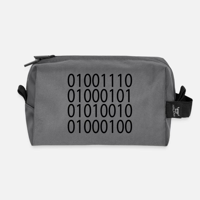 Nerd - Recycelte Kulturtasche - Anthrazit
