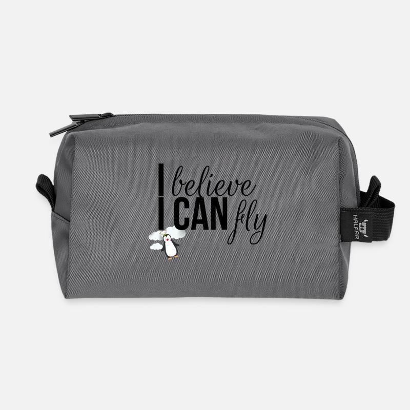 I believe I can fly - Recycelte Kulturtasche - Anthrazit