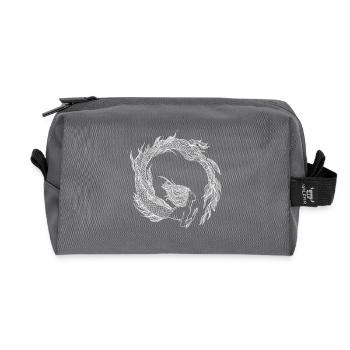 Mermaid - Meerjungfrau - weiss - Recycelte Kulturtasche - Anthrazit - Vorne