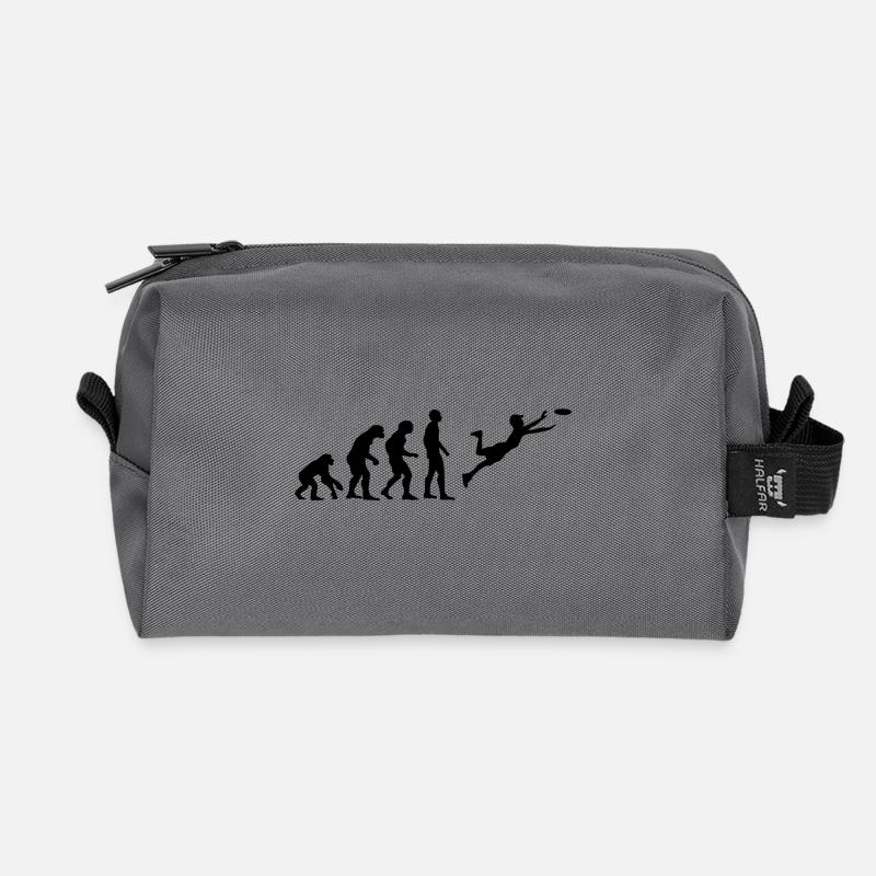 Ultimate Frisbee Evolution - Recycelte Kulturtasche - Anthrazit