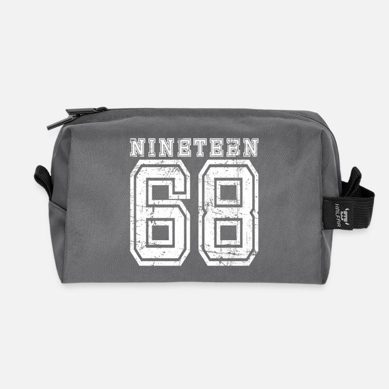 NINETEEN 1968 - Recycelte Kulturtasche - Anthrazit