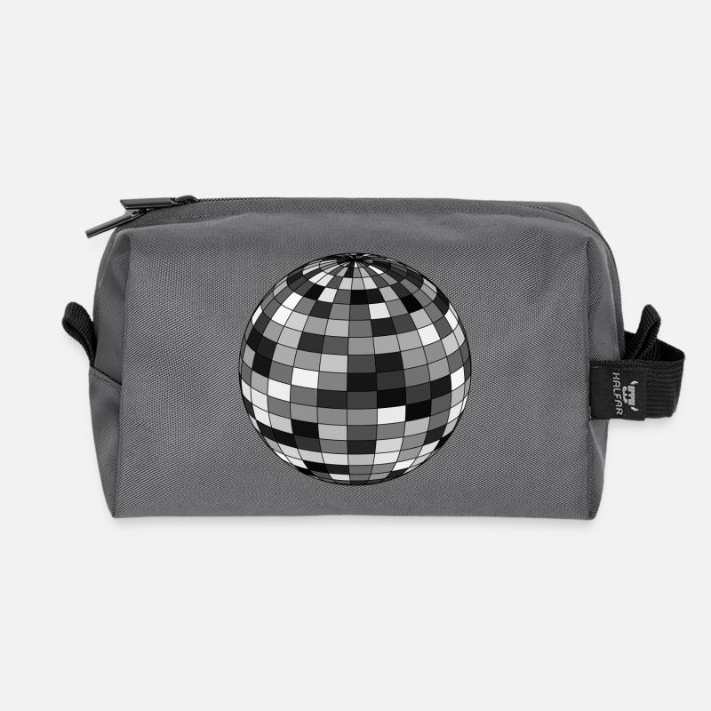 boule disco - Trousse de toilette en tissu recyclé - anthracite