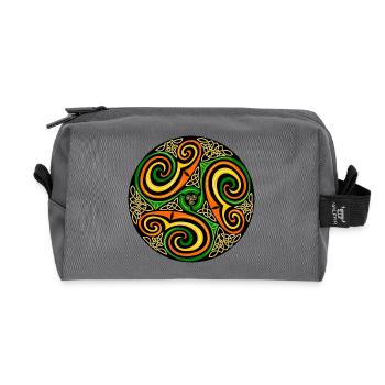 tribal - Trousse de toilette en tissu recyclé - anthracite - Devant