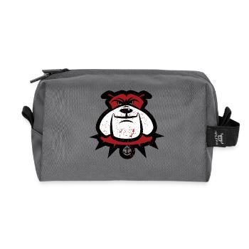 Dog - Recycled Toiletry Zip Bag - anthracite - Front