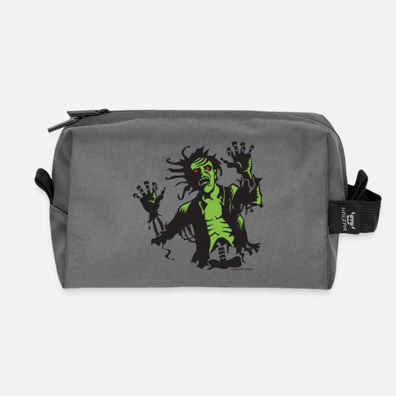 Zombie Attacke - Recycelte Kulturtasche - Anthrazit