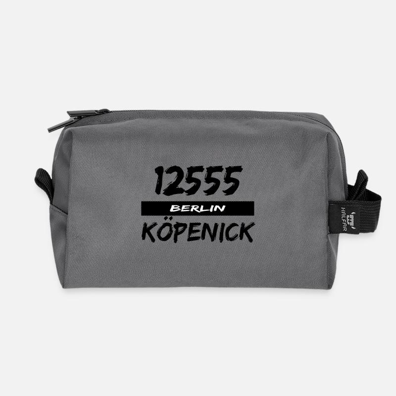 12555 Berlin Köpenick - Recycelte Kulturtasche - Anthrazit