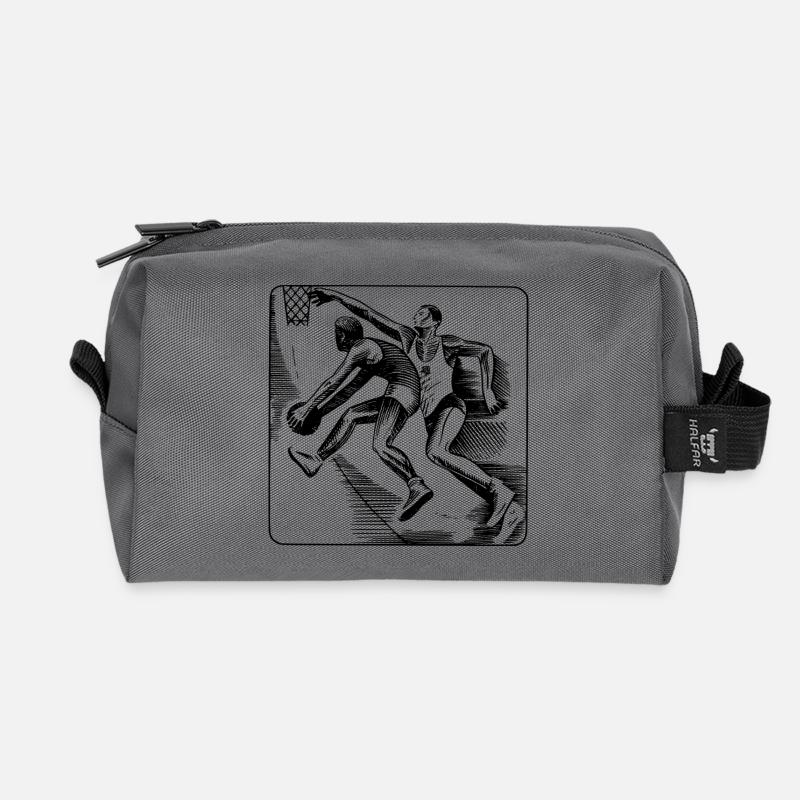 Basketball - Recycelte Kulturtasche - Anthrazit