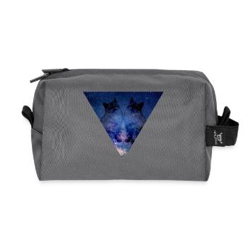 GALAXY CATS CATS AMIS CADEAU CHATS CHATONS - Trousse de toilette en tissu recyclé - anthracite - Devant