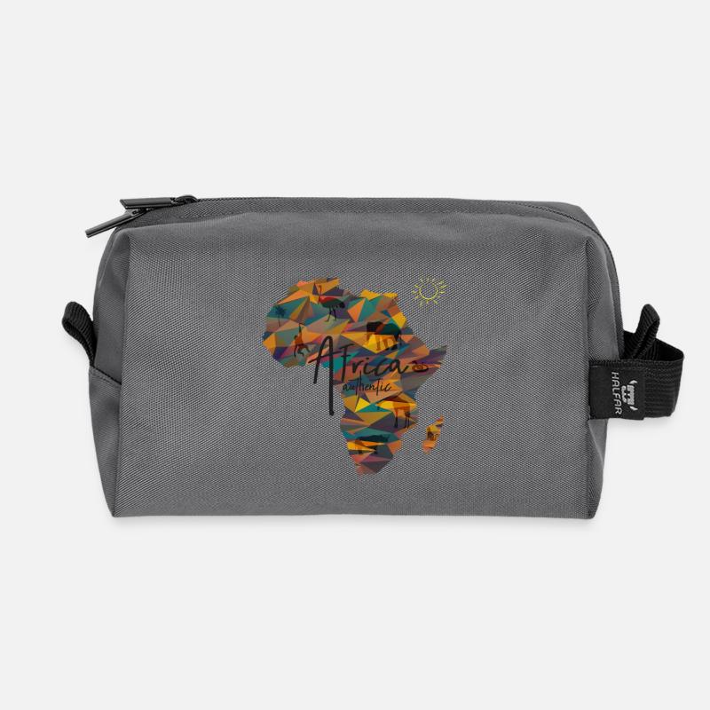 Afrika Kontinent - Recycelte Kulturtasche - Anthrazit