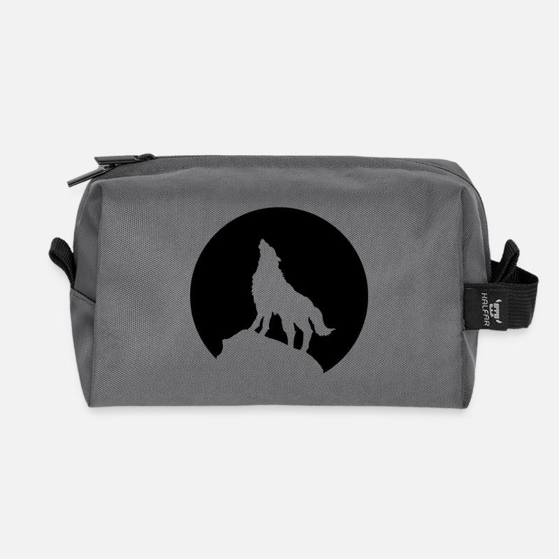 Wolf - Recycelte Kulturtasche - Anthrazit