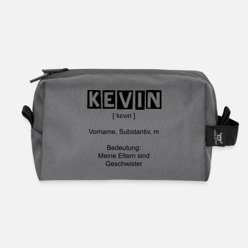 Kevin - Recycelte Kulturtasche - Anthrazit
