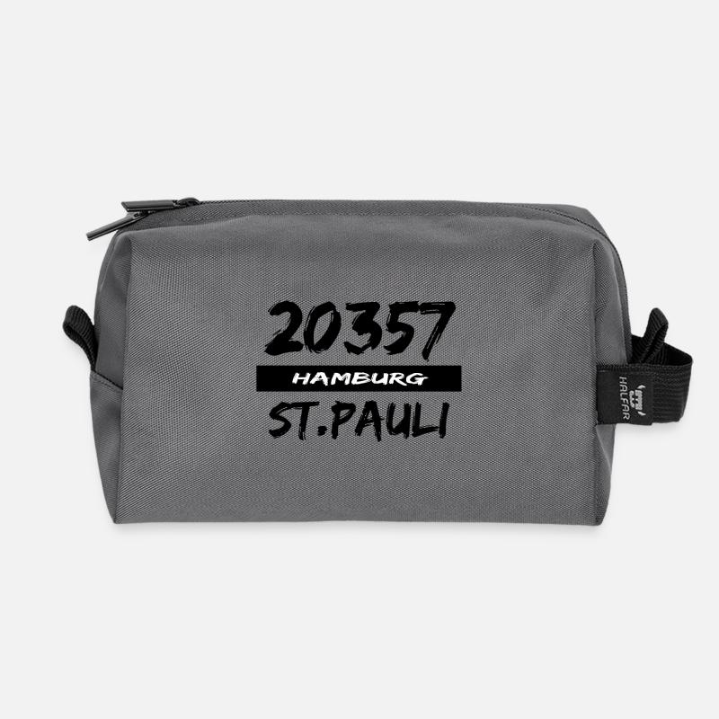 20357 Hamburg StPauli - Recycelte Kulturtasche - Anthrazit