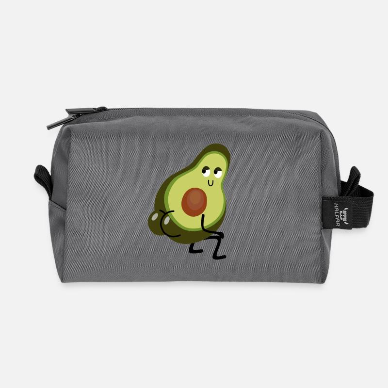 Avocado-Twerk - Recycelte Kulturtasche - Anthrazit