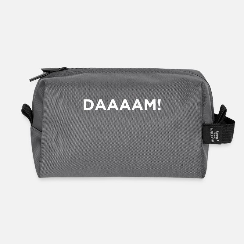 Daaam! Neuheit-sarkastischer Grafik-cooler lustiger Entwurf - Recycelte Kulturtasche - Anthrazit