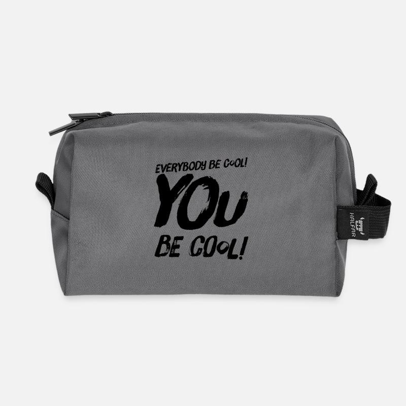 everybody be cool #5 Kult-Zitat - Recycelte Kulturtasche - Anthrazit