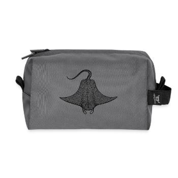 skate - Recycled Toiletry Zip Bag - anthracite - Front