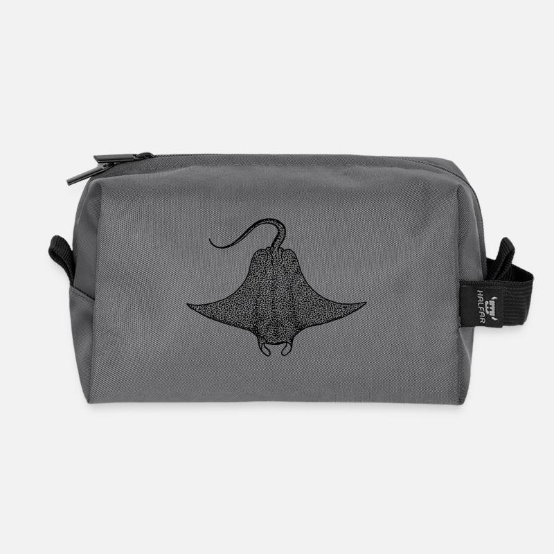 Rochen - Recycelte Kulturtasche - Anthrazit