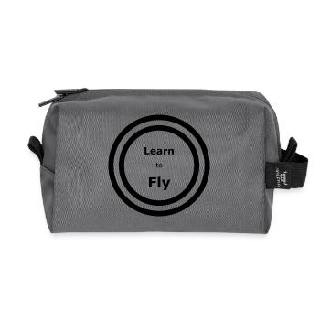 Learn to Fly - Songtext - Recycelte Kulturtasche - Anthrazit - Vorne