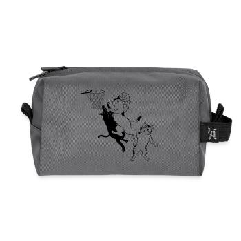 Chat Basket Sport - Trousse de toilette en tissu recyclé - anthracite - Devant