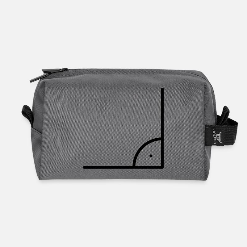 Mathematik Symbol - Rechter Winkel - Recycelte Kulturtasche - Anthrazit