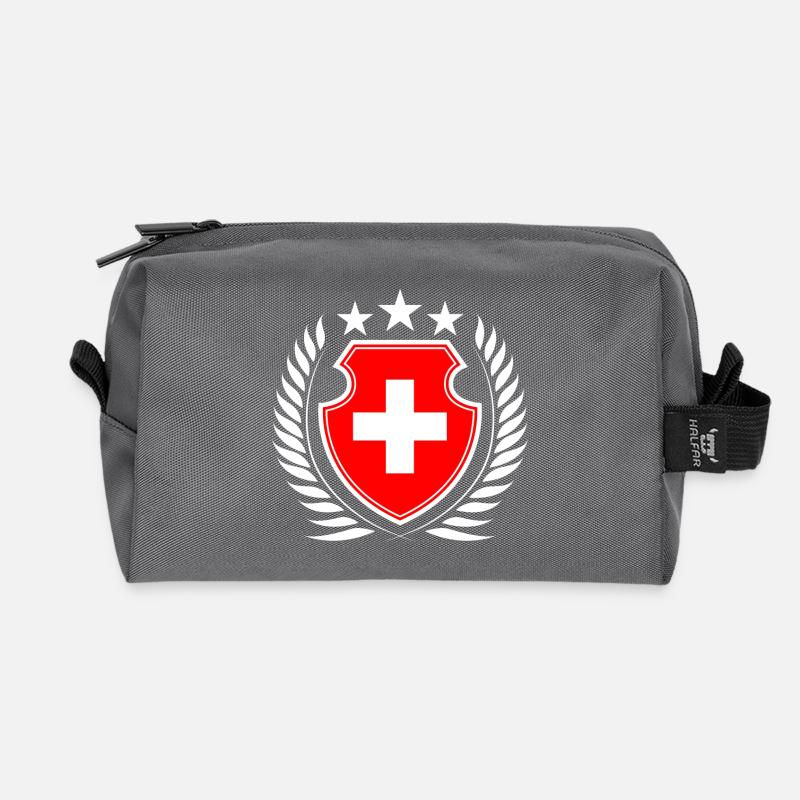 Switzerland - Recycled Toiletry Zip Bag - anthracite