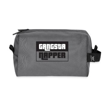 Gangsta NAPPER ! - Recycelte Kulturtasche - Anthrazit - Vorne