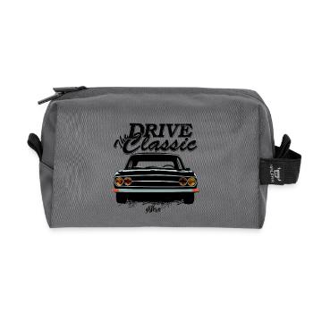 drive the classic - Recycled Toiletry Zip Bag - anthracite - Front
