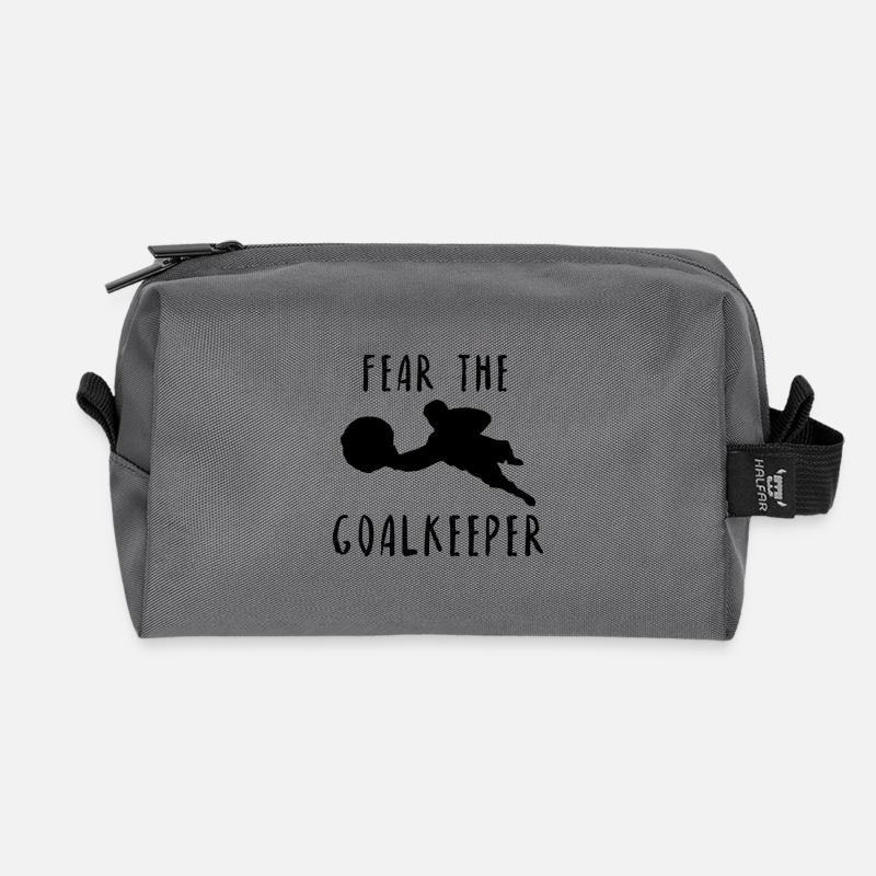 Fußball Torwart Torhüter Spruch Geschenk Idee - Recycelte Kulturtasche - Anthrazit