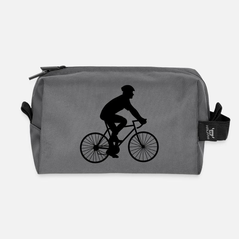 Course cycliste - Trousse de toilette en tissu recyclé - anthracite