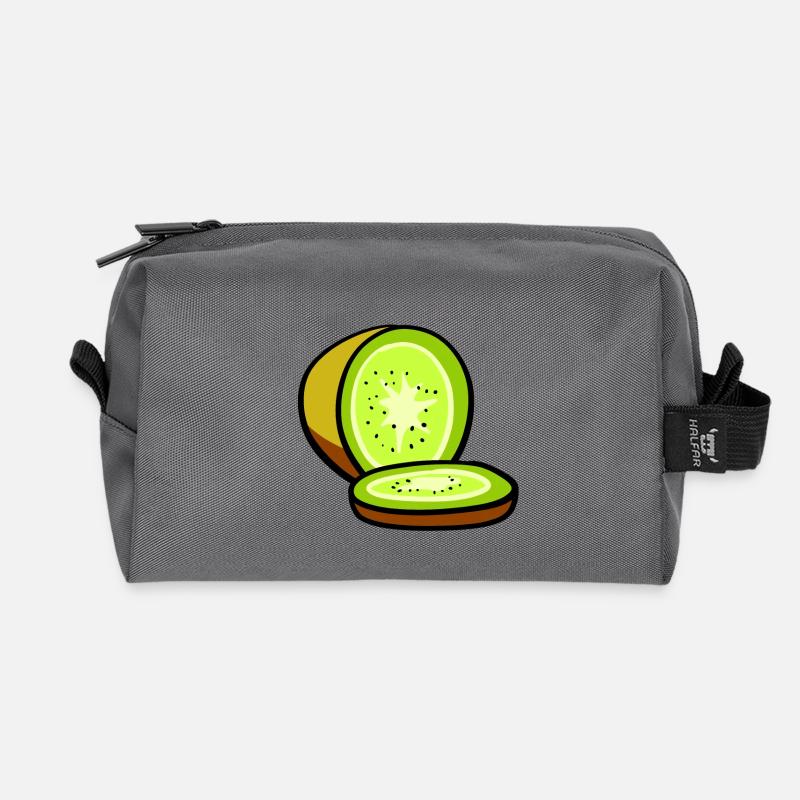 Kiwi - Recycelte Kulturtasche - Anthrazit