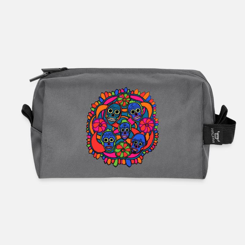 Dias de los muertos - Recycelte Kulturtasche - Anthrazit