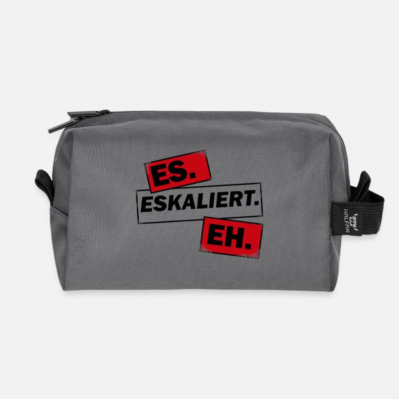 Eskalation - Recycelte Kulturtasche - Anthrazit