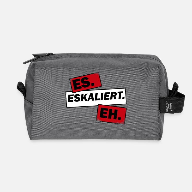 Eskalation - Recycelte Kulturtasche - Anthrazit