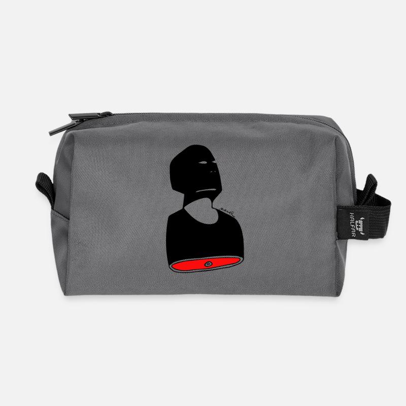 meatman - Recycelte Kulturtasche - Anthrazit