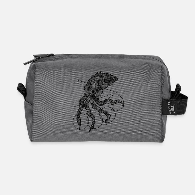 Tintenfisch - Recycelte Kulturtasche - Anthrazit