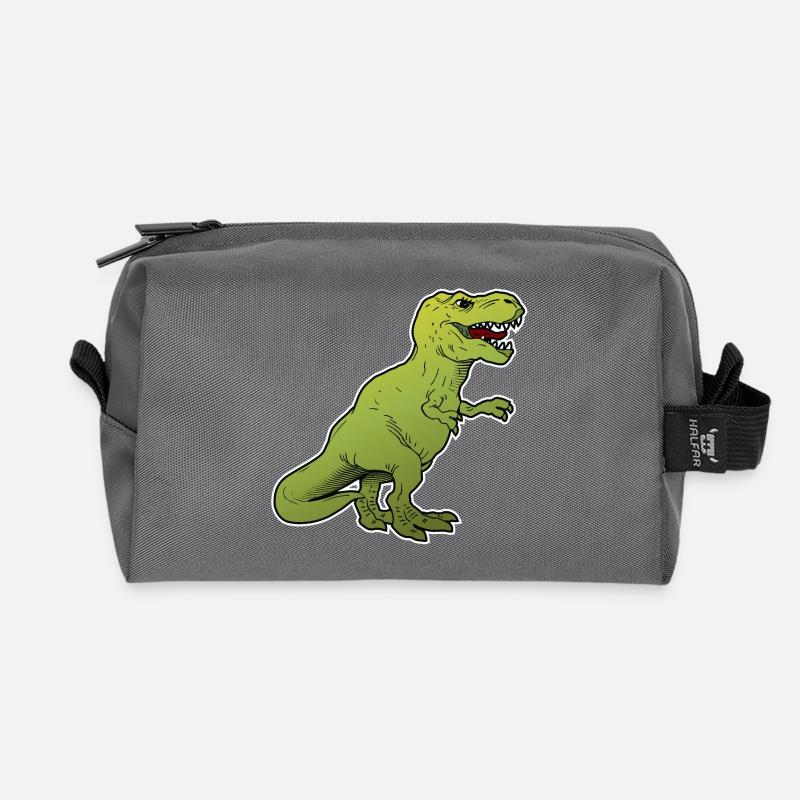 Dinosaurier / großes Tier / Tier - Recycelte Kulturtasche - Anthrazit