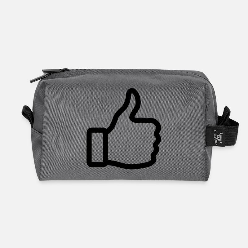 Thumbs up - Recycelte Kulturtasche - Anthrazit