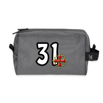 31 hohe Garonne - Recycelte Kulturtasche - Anthrazit - Vorne