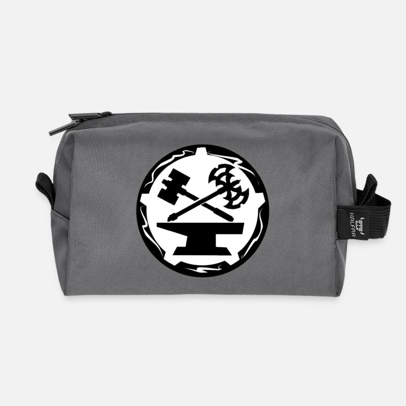 Zwergen Wappen (größer) - Recycelte Kulturtasche - Anthrazit